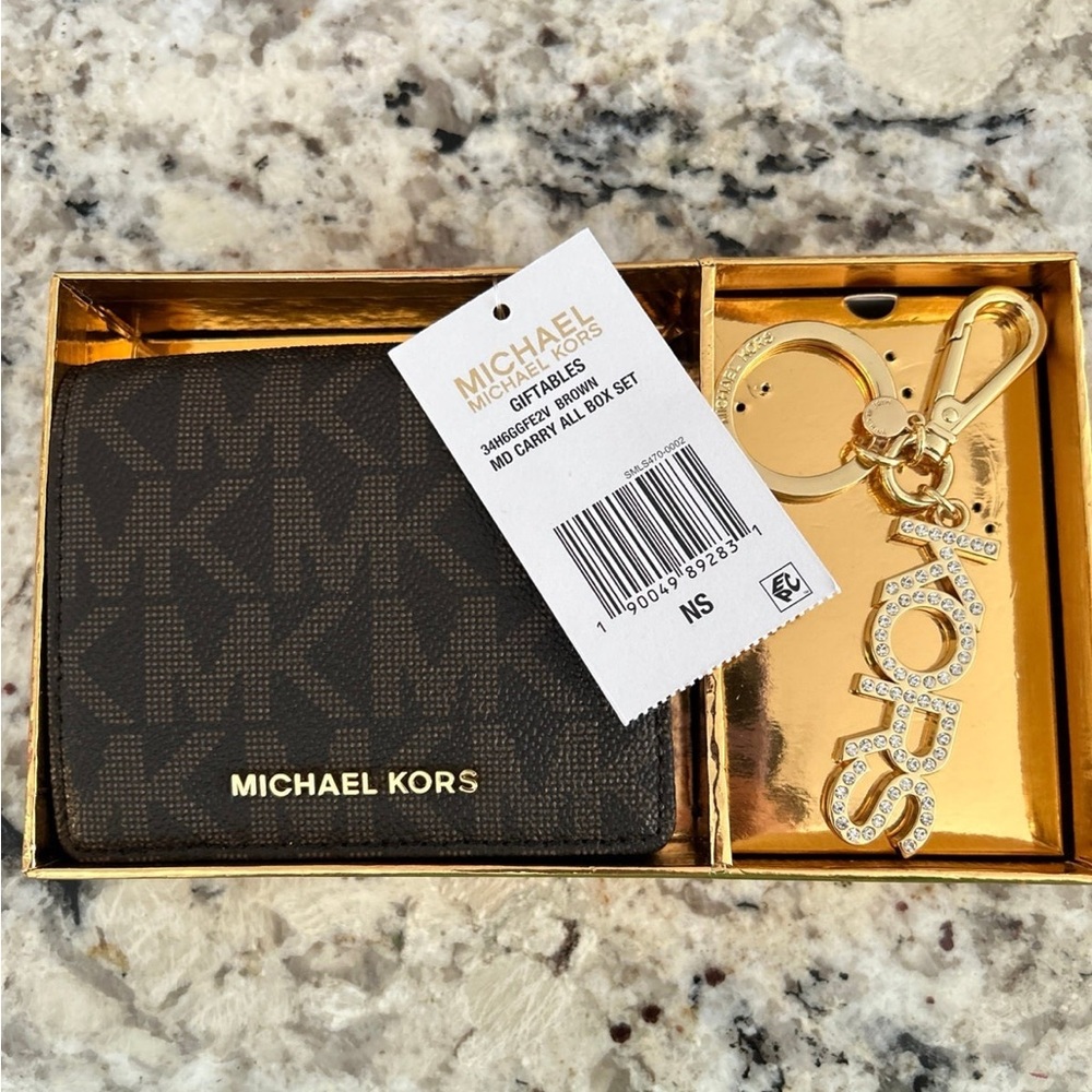 MICHAEL Michael Kors Monogram Wallet & Keychain
